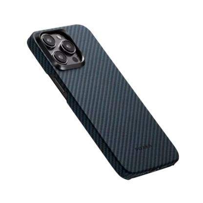 MagEZ Case Pro 4 for iPhone 15 Pro 6.1"(Black/Blue Twill)1500D